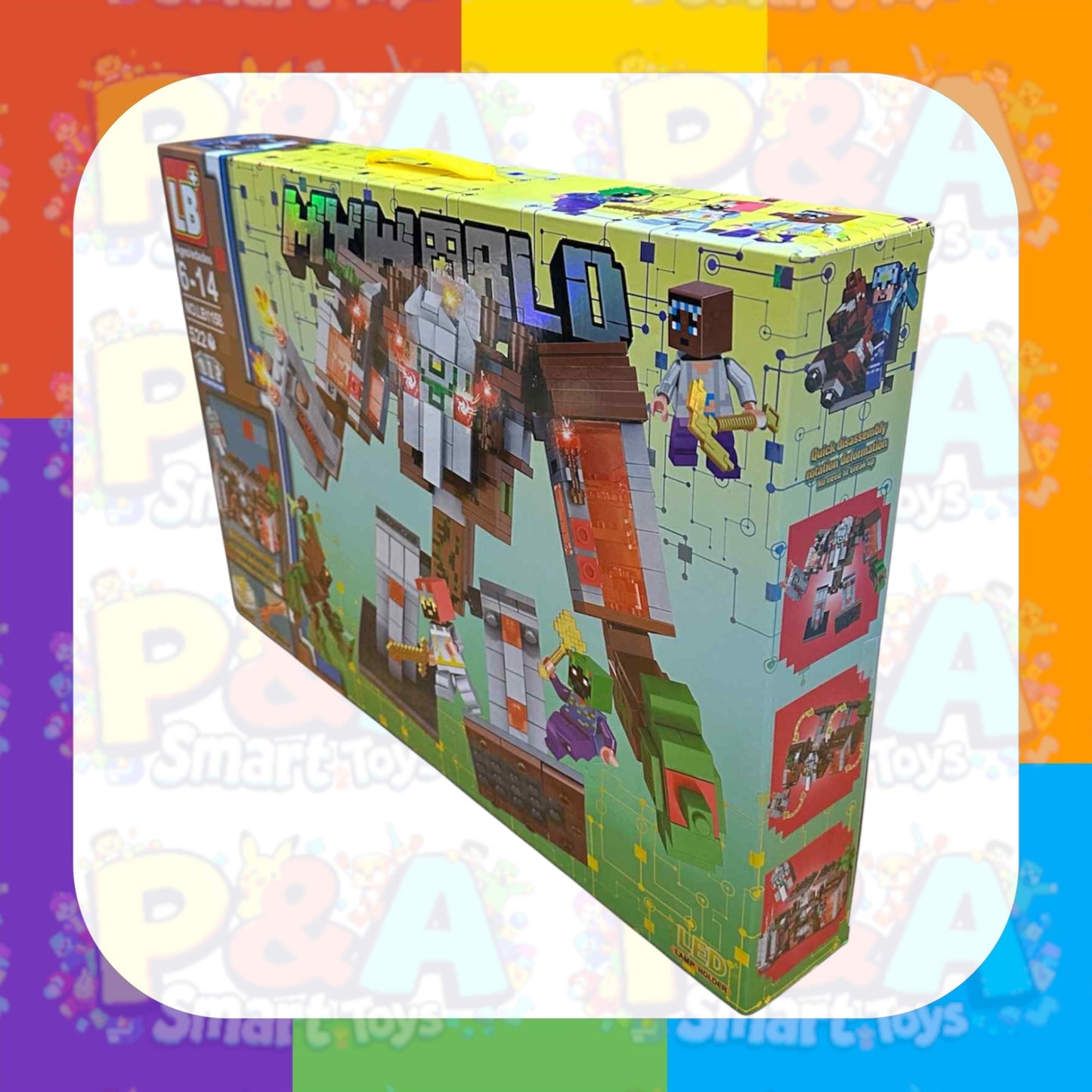 Minecraft My World Village Guardian Castle with Lighting blocks (522psc)