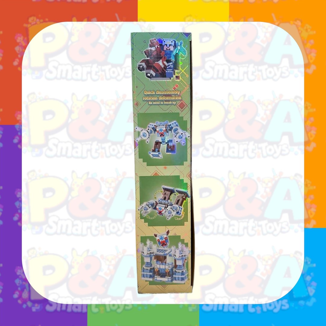 Minecraft My World Snow Guardian Castle with Lighting blocks (532psc)