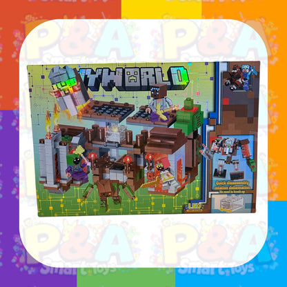 Minecraft My World Village Guardian Castle with Lighting blocks (522psc)