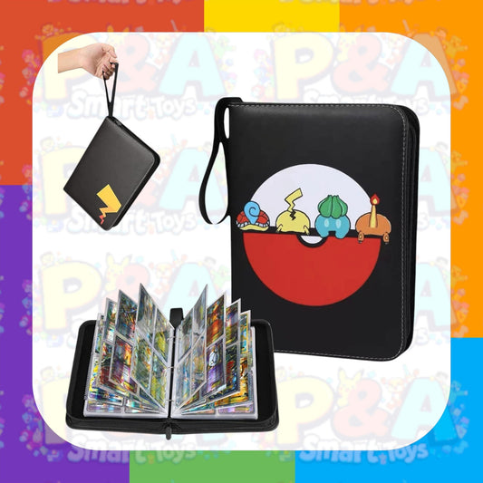 Pokemon Card Binder - 400 Card Capacity with Secure Zip