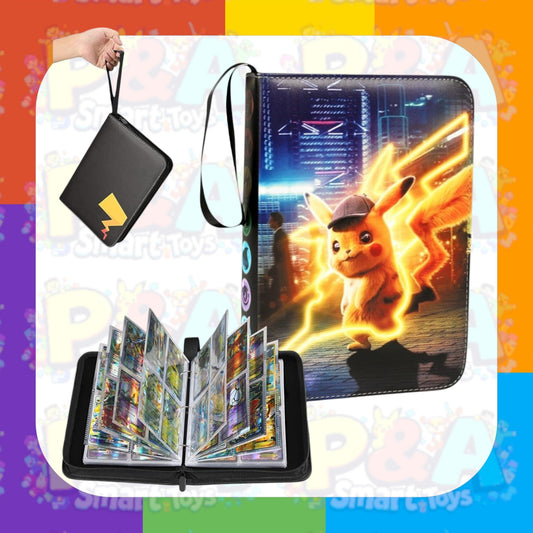 Pokemon Card Binder - 400 Card Capacity with Secure Zip