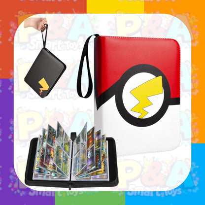 Pokemon Card Binder - 400 Card Capacity with Secure Zip