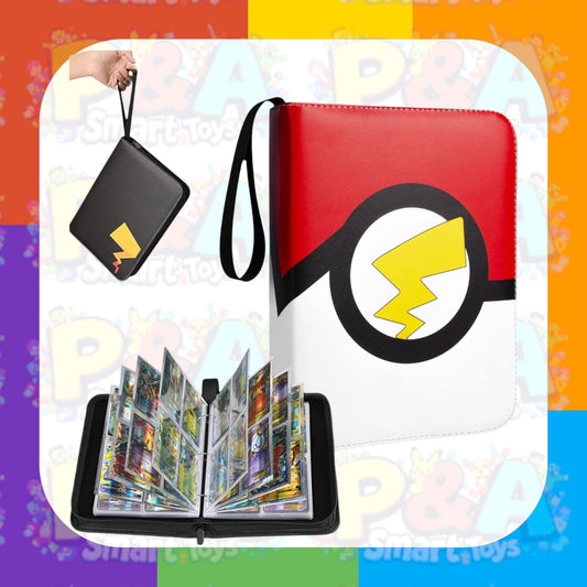 Pokemon Card Binder - 400 Card Capacity with Secure Zip