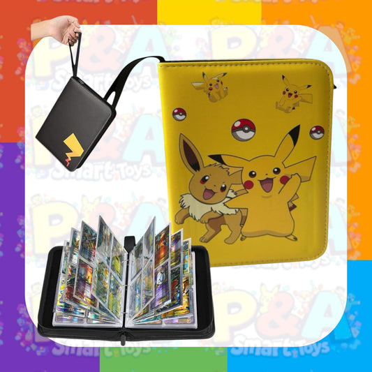 Pokemon Card Binder - 400 Card Capacity with Secure Zip