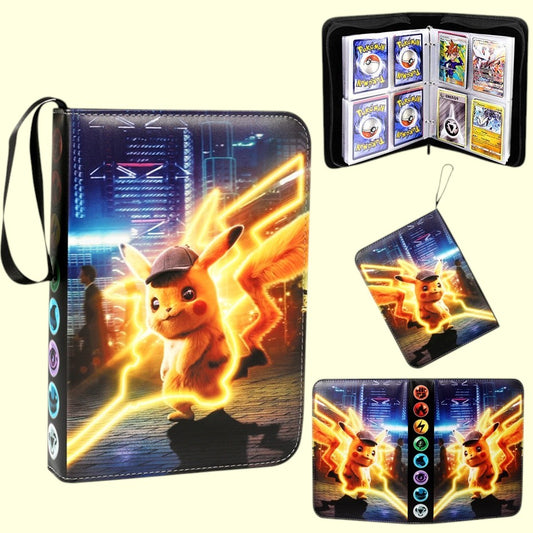 Pokemon Card Binder - 400 Card Capacity with Secure Zip