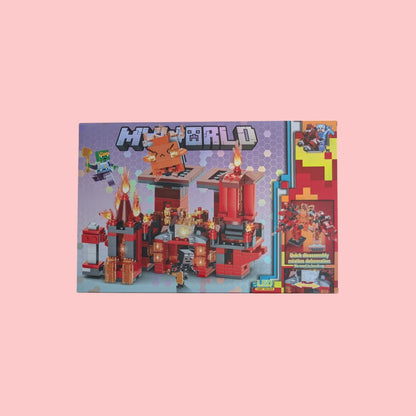 Minecraft My World Lava Guardian Castle with lighting blocks (479 pcs)