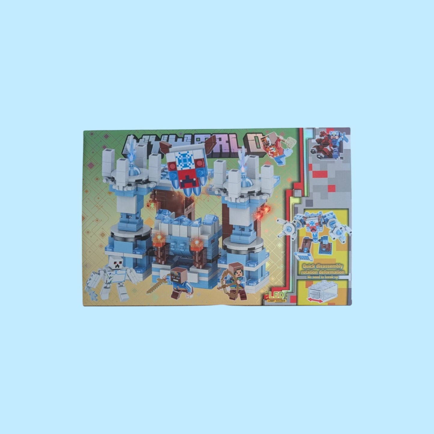 Minecraft My World Snow Guardian Castle with Lighting blocks (532psc)