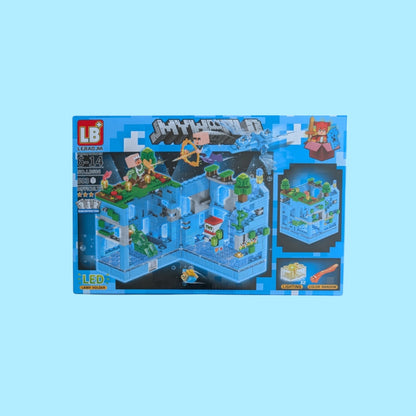 Minecraft Fire Village 503psc Building Blocks New Led