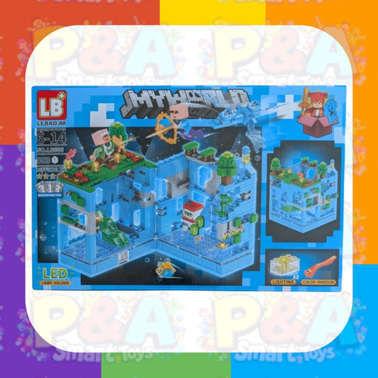 Minecraft Fire Village 503psc Building Blocks New Led