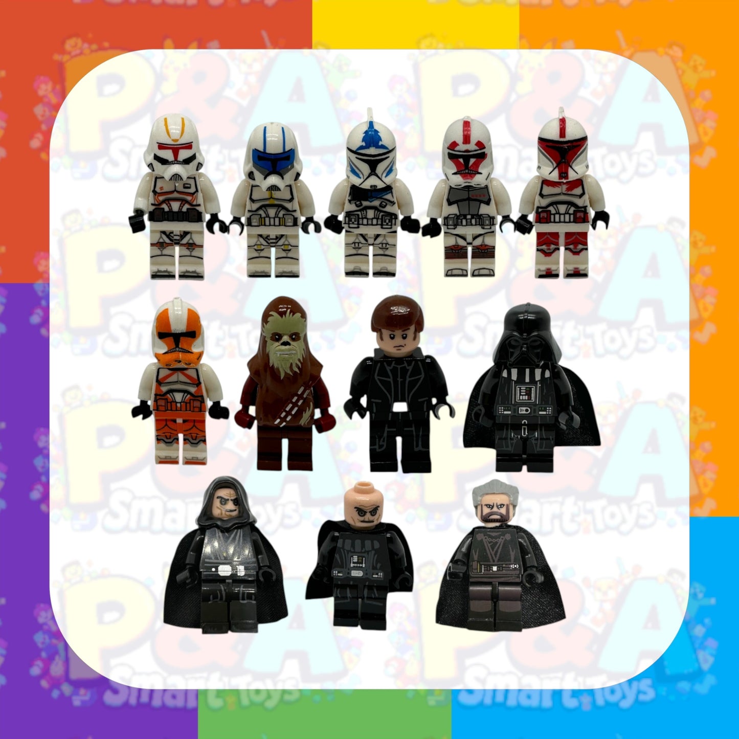 Star Wars Figures Mini 12 PCS Plus Weapons Brand New