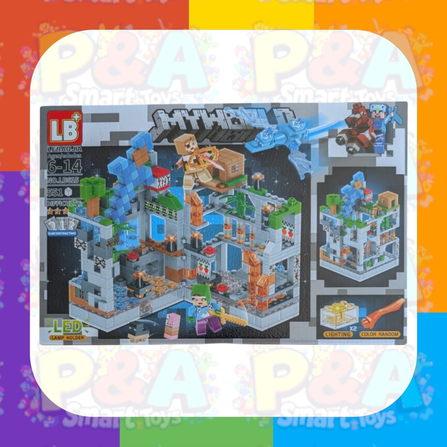 Minecraft Village 551psc Building Blocks New Led