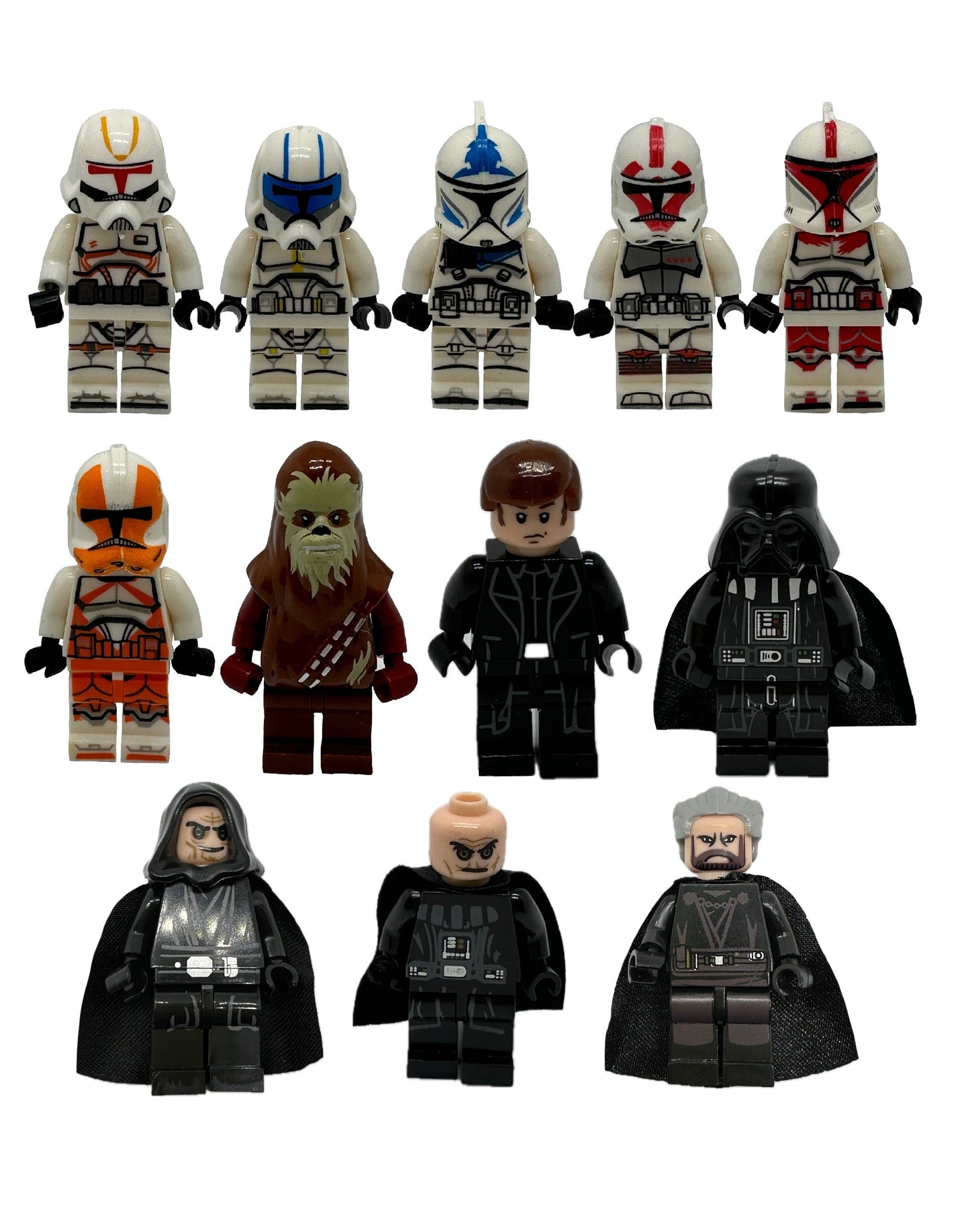 Star Wars Figures Mini 12 PCS Plus Weapons Brand New