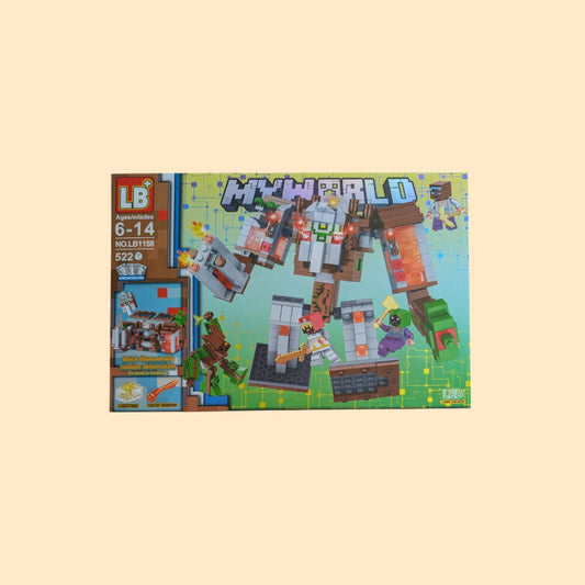 Minecraft My World Village Guardian Castle with Lighting blocks (522psc)