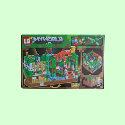 Minecraft Fire Village 501psc Building Blocks New Led