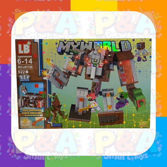 Minecraft My World Village Guardian Castle with Lighting blocks (522psc)