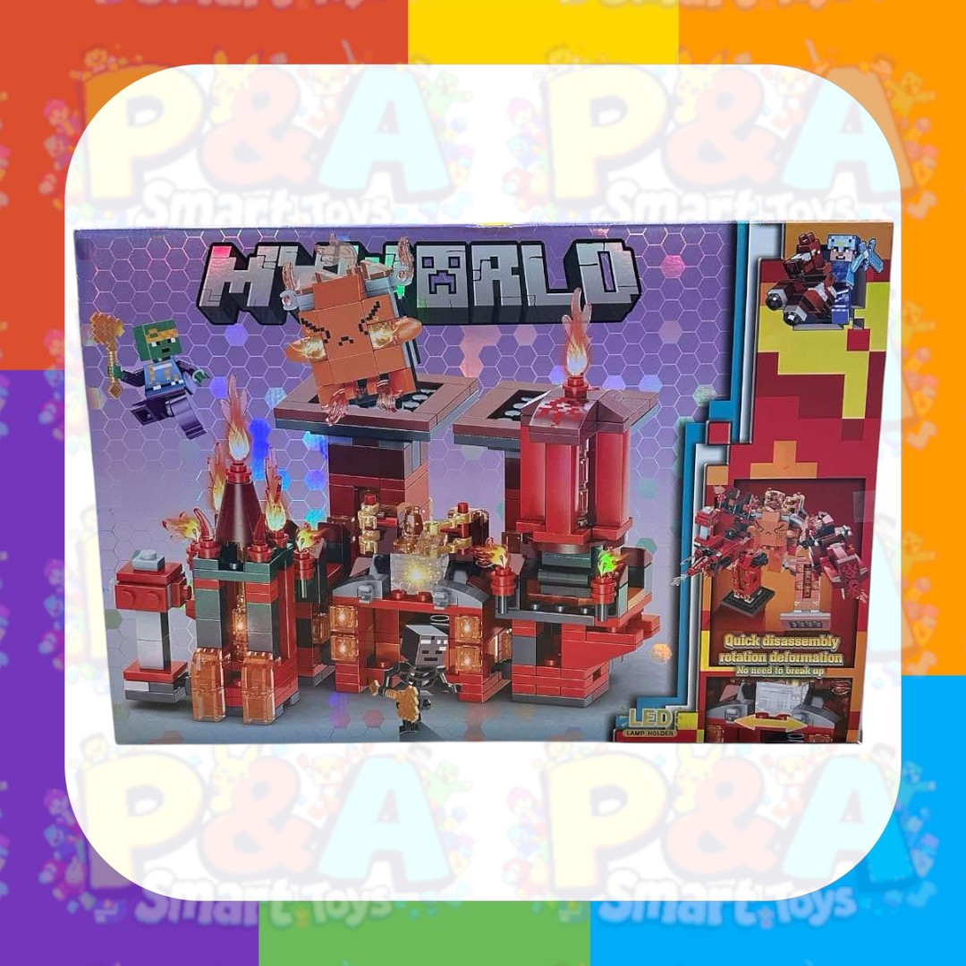 Minecraft My World Lava Guardian Castle with lighting blocks (479 pcs)