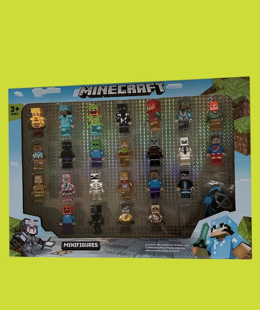 Minecraft 24 Minifigures with weapons