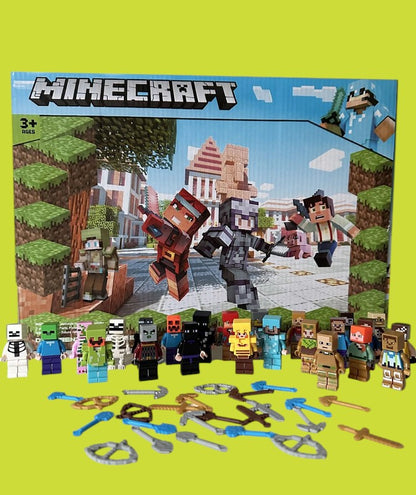 Minecraft 24 Minifigures with weapons