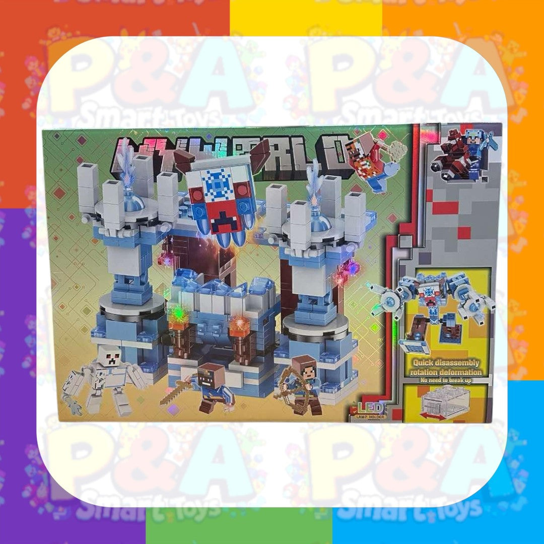 Minecraft My World Snow Guardian Castle with Lighting blocks (532psc)